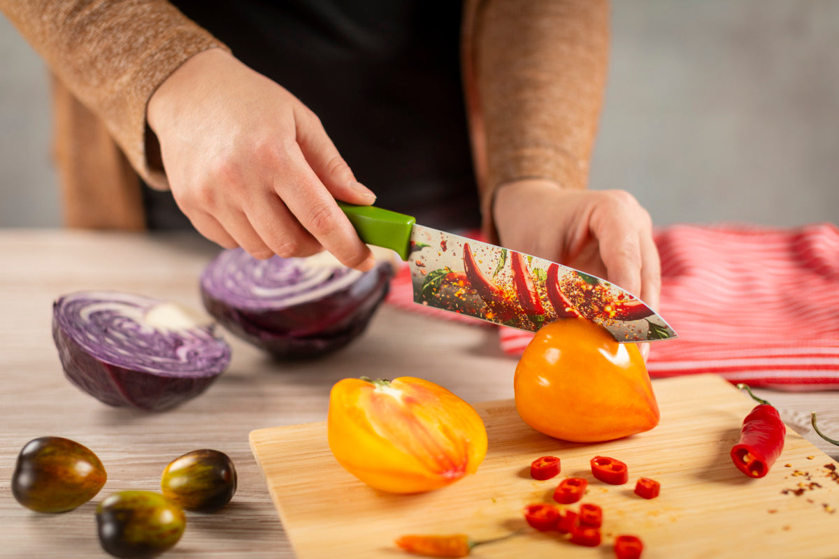 Set Santokumesser Rüstmesser| Spicy