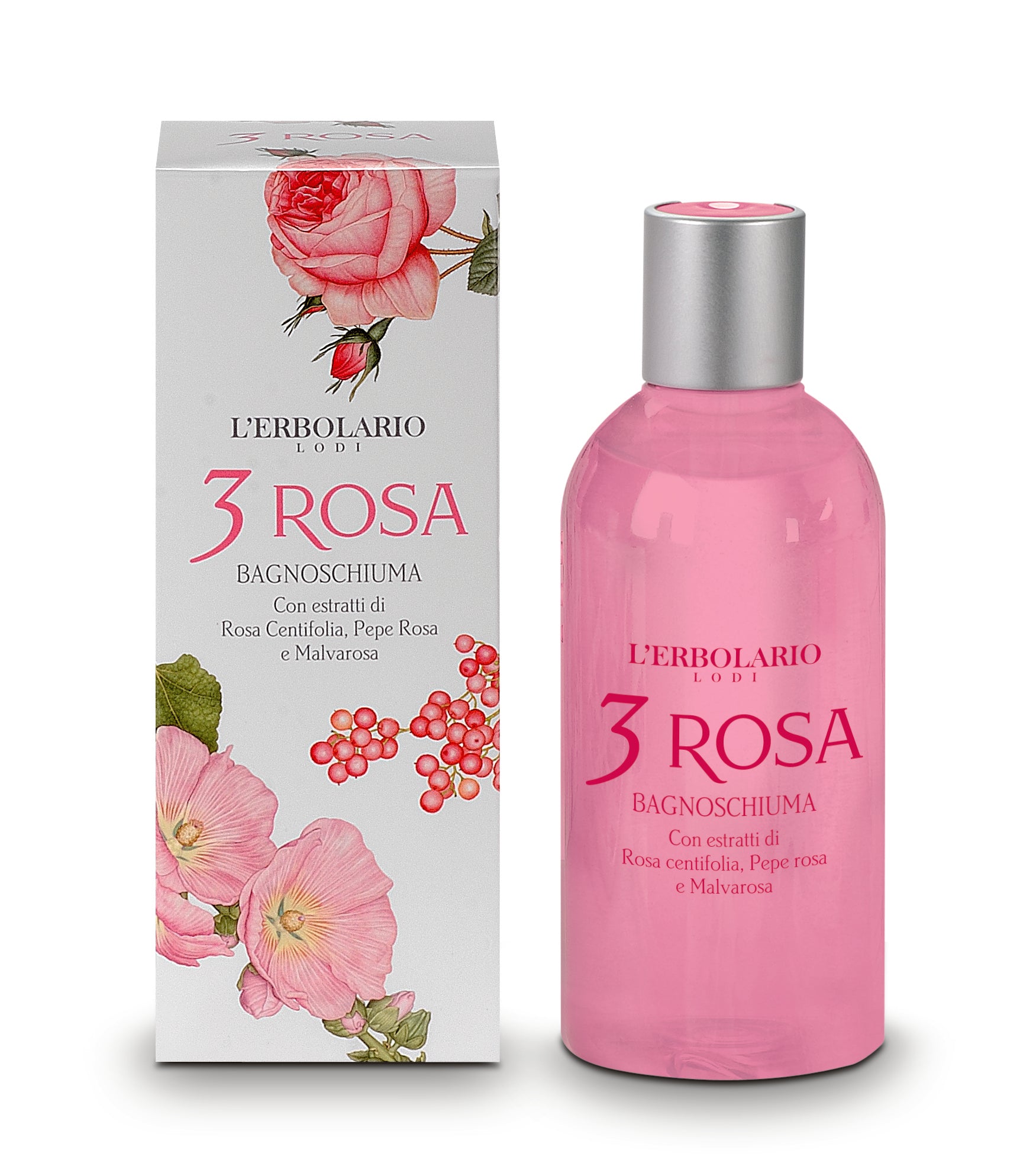 Duft-Pflege Bad 3 Rosa, L'Erbolario, Naturkosmetik Italien