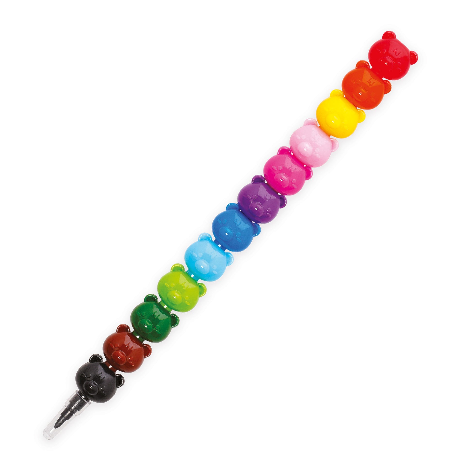 12 kleine Bärenkopf-Buntstifte