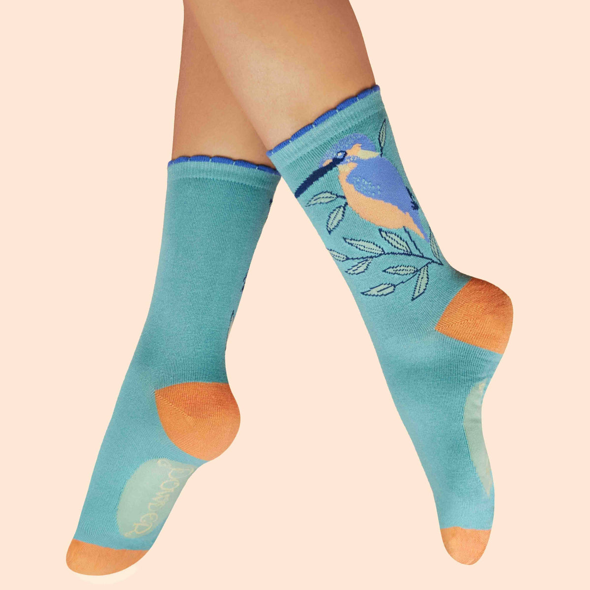 Damen-Knöchelsocken - Eisvogel