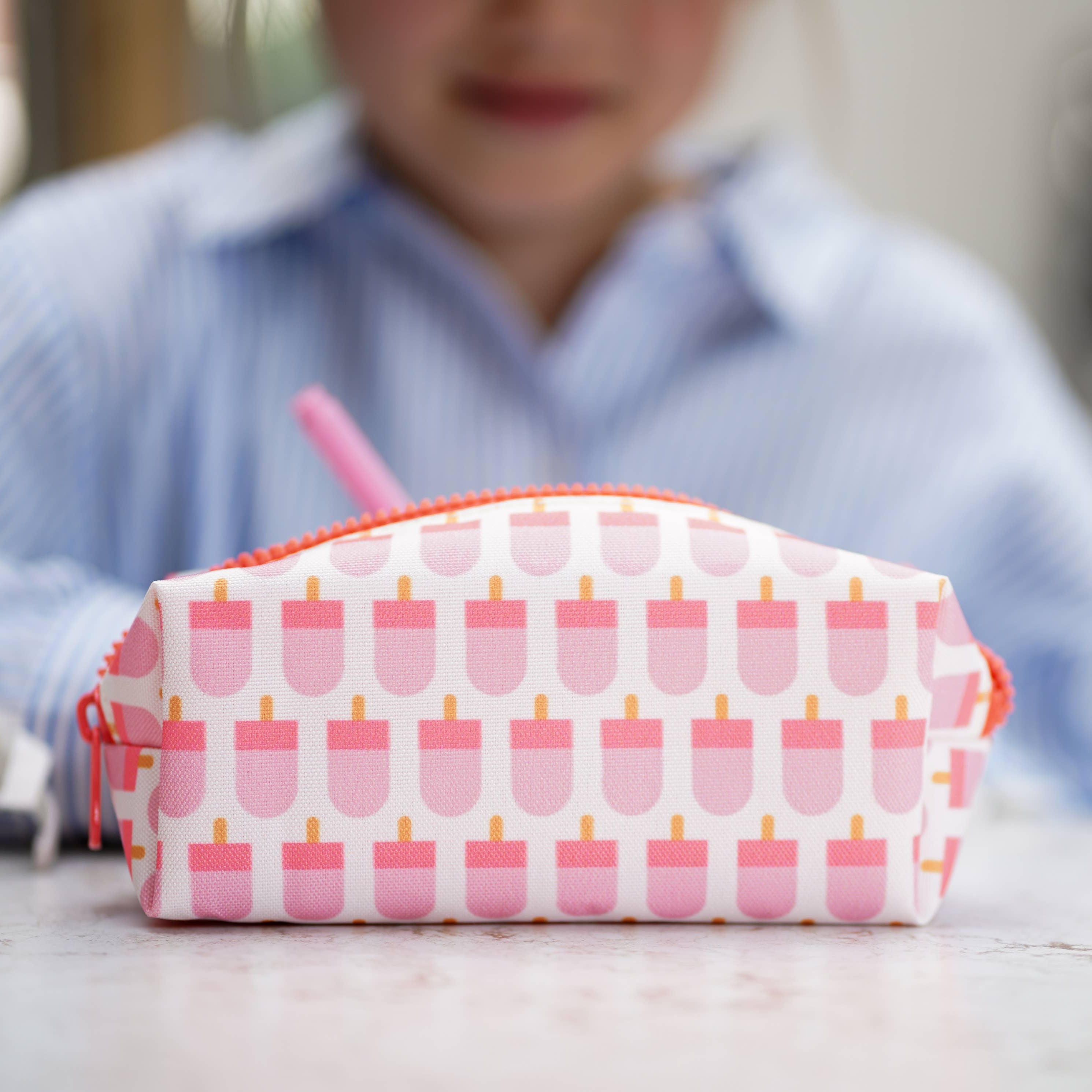 Eiscreme-Etui, Neon-Orange