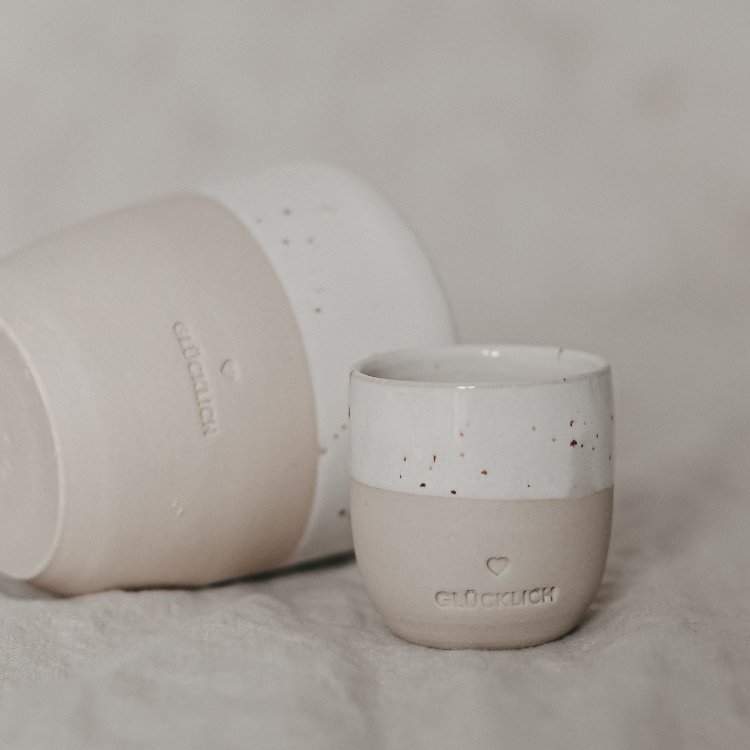 Espressobecher Glücklich von Eulenschnitt