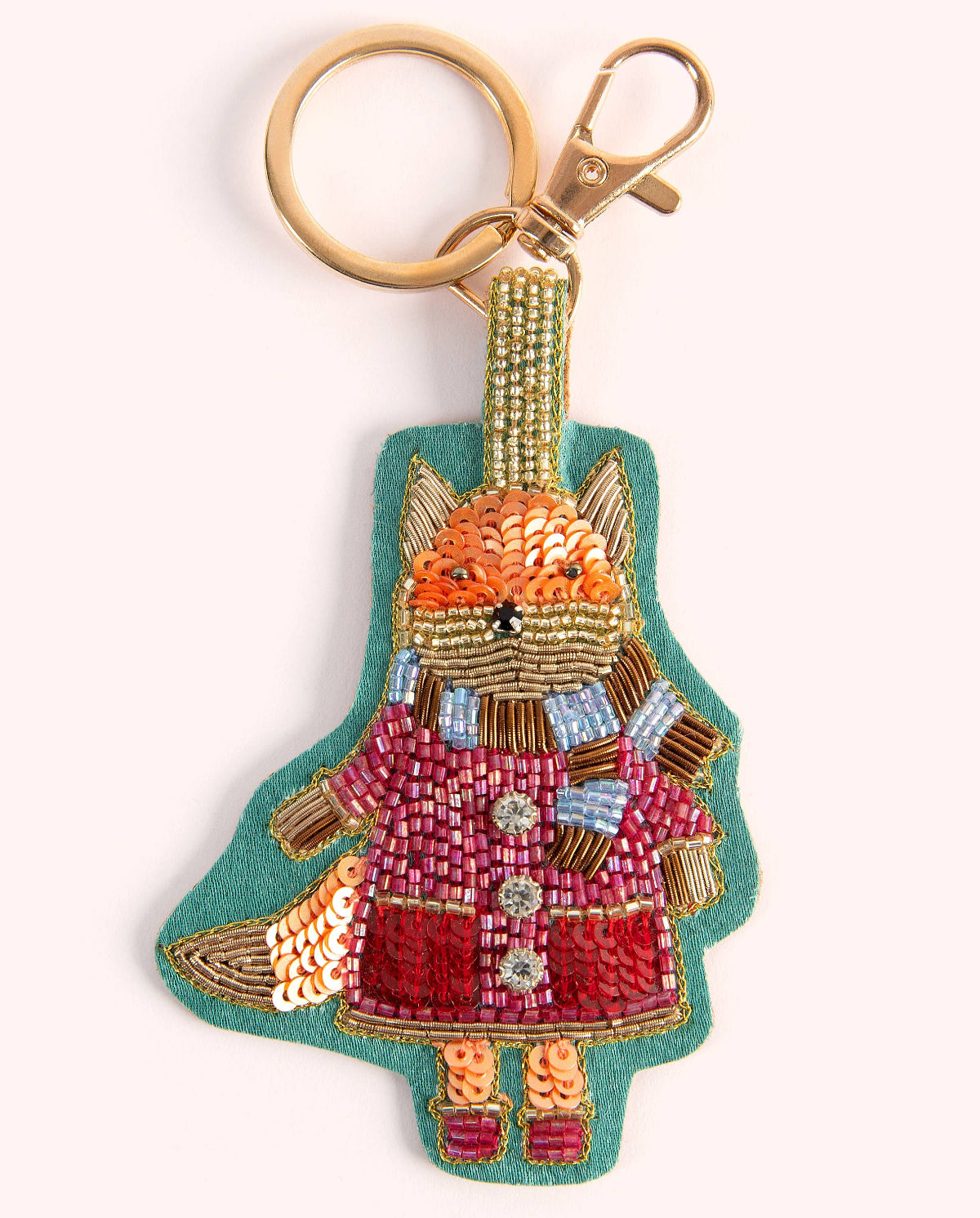 Fuchs, Perlen-Schlüsselanhänger von Powder Design