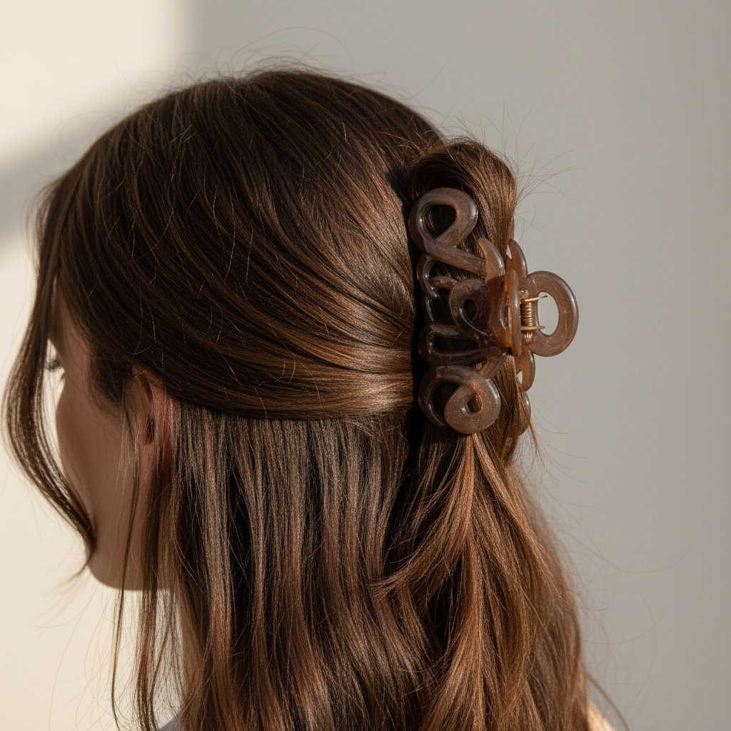 Love Klammer aus Azetat in der Farbe Caramel KI Bild