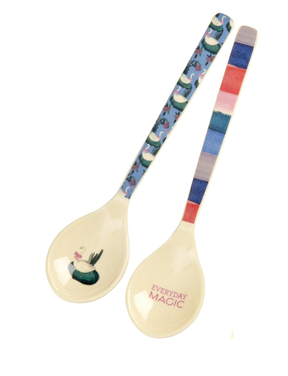 Kurze bunte Melamin Löffel, Eierlöffel von Rice Dänemark