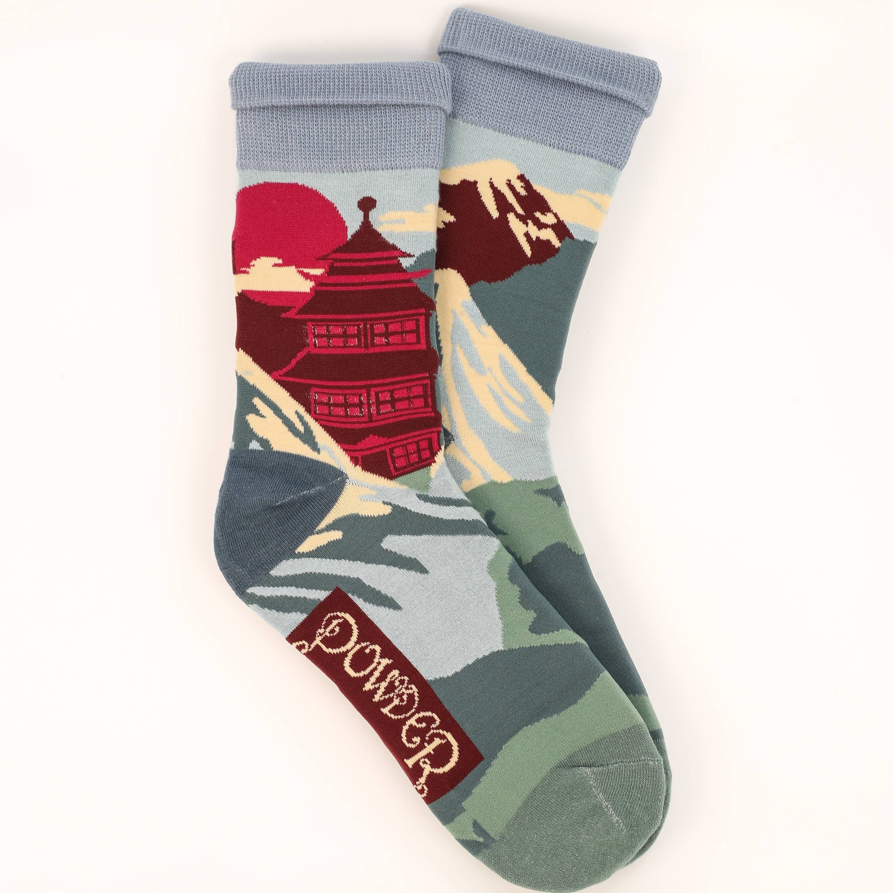 Männer Socken mit Tempelmotiv