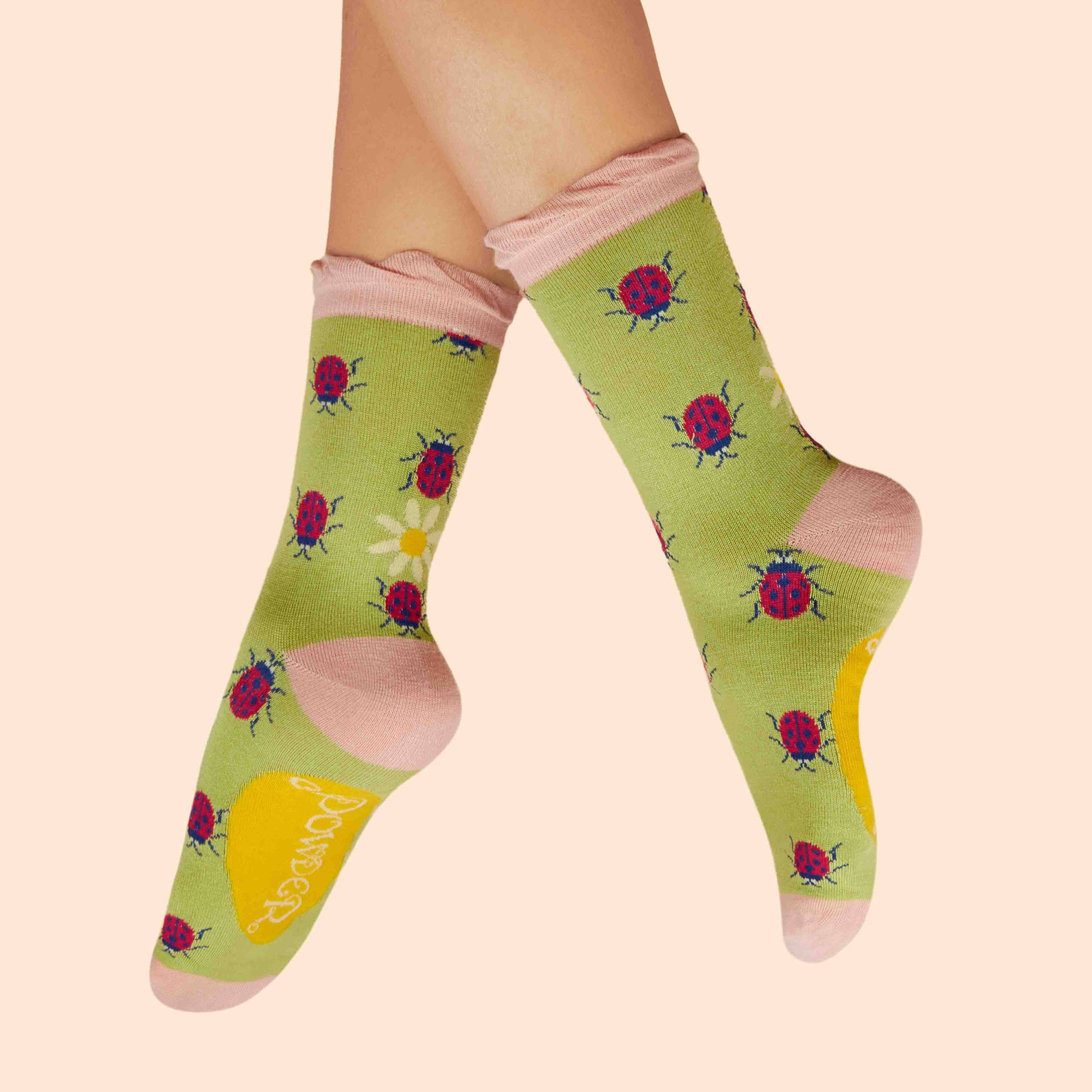 Marienkäfer-Knöchelsocken für Damen
