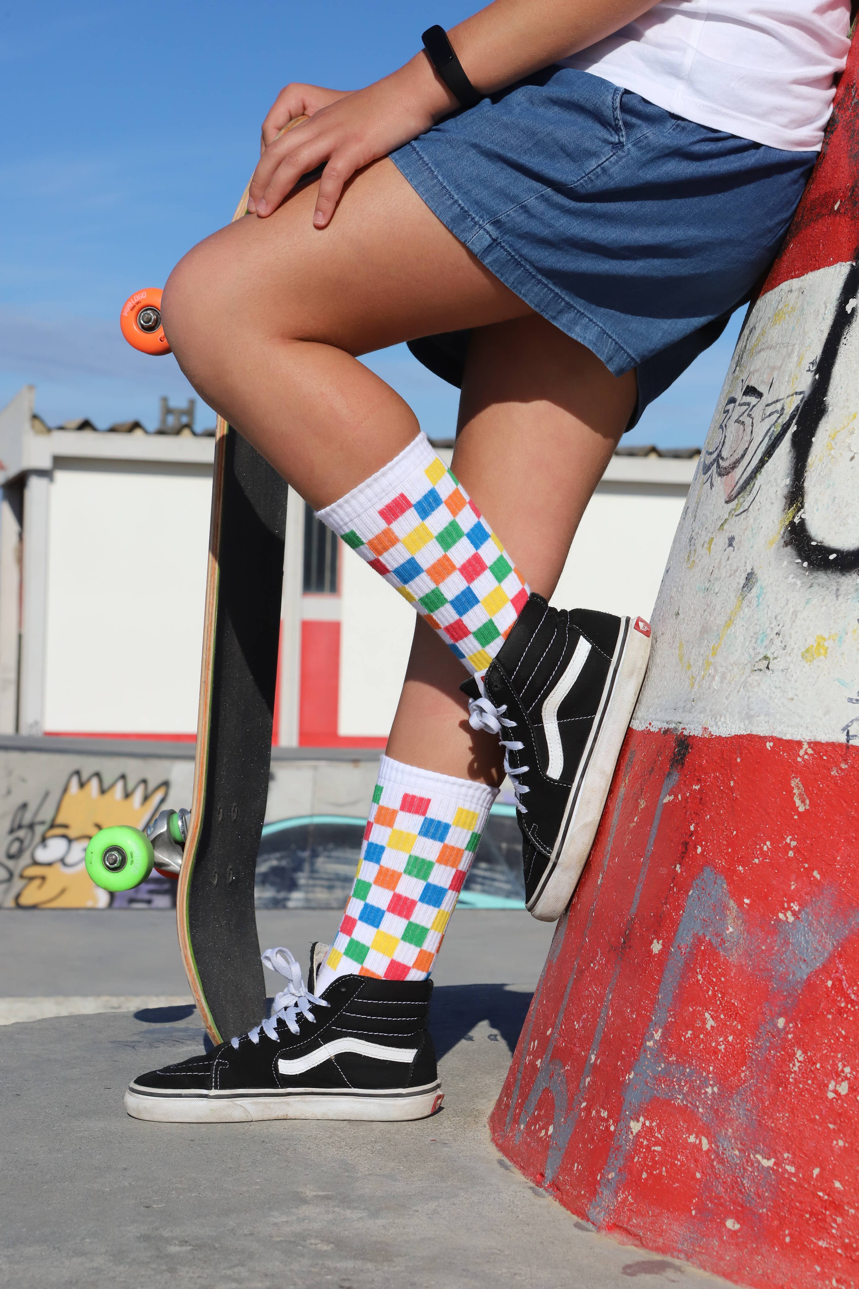 OLD-SCHOOL-KARO SOCKEN