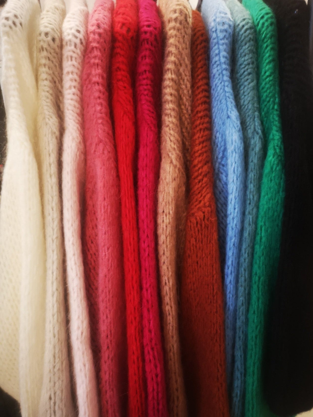 Over size Cardigan in bunten Farben