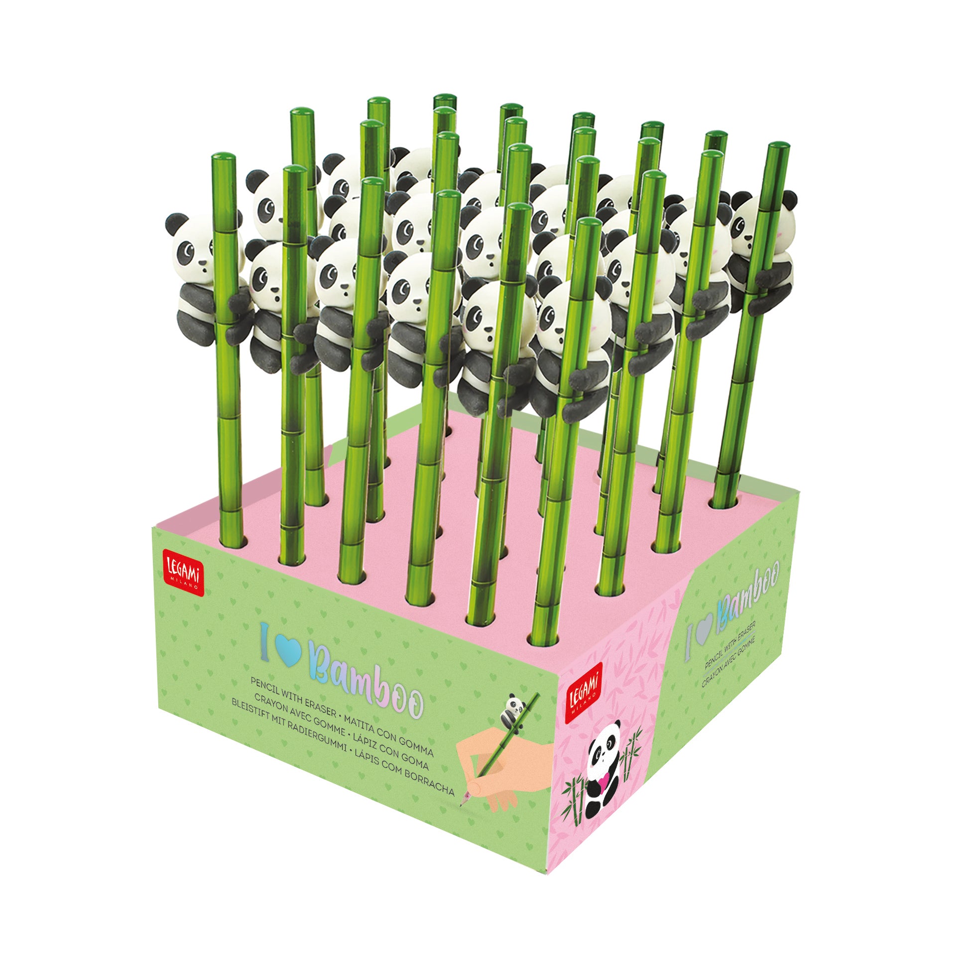 Bleistift mit duftenden Panda Radiergummi Packung