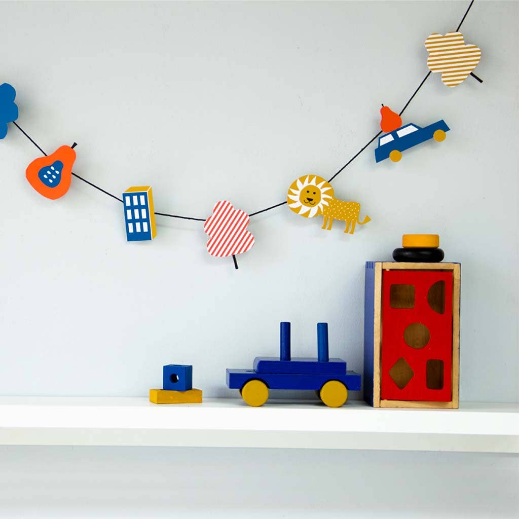 Papiergirlande Löwe von Engel.