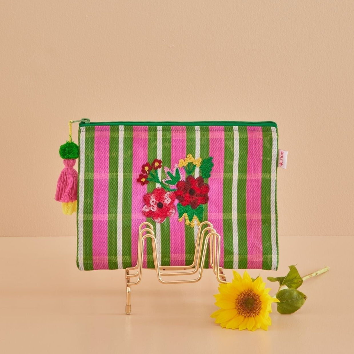 RICE Mesh-Kosmetik-Tasche