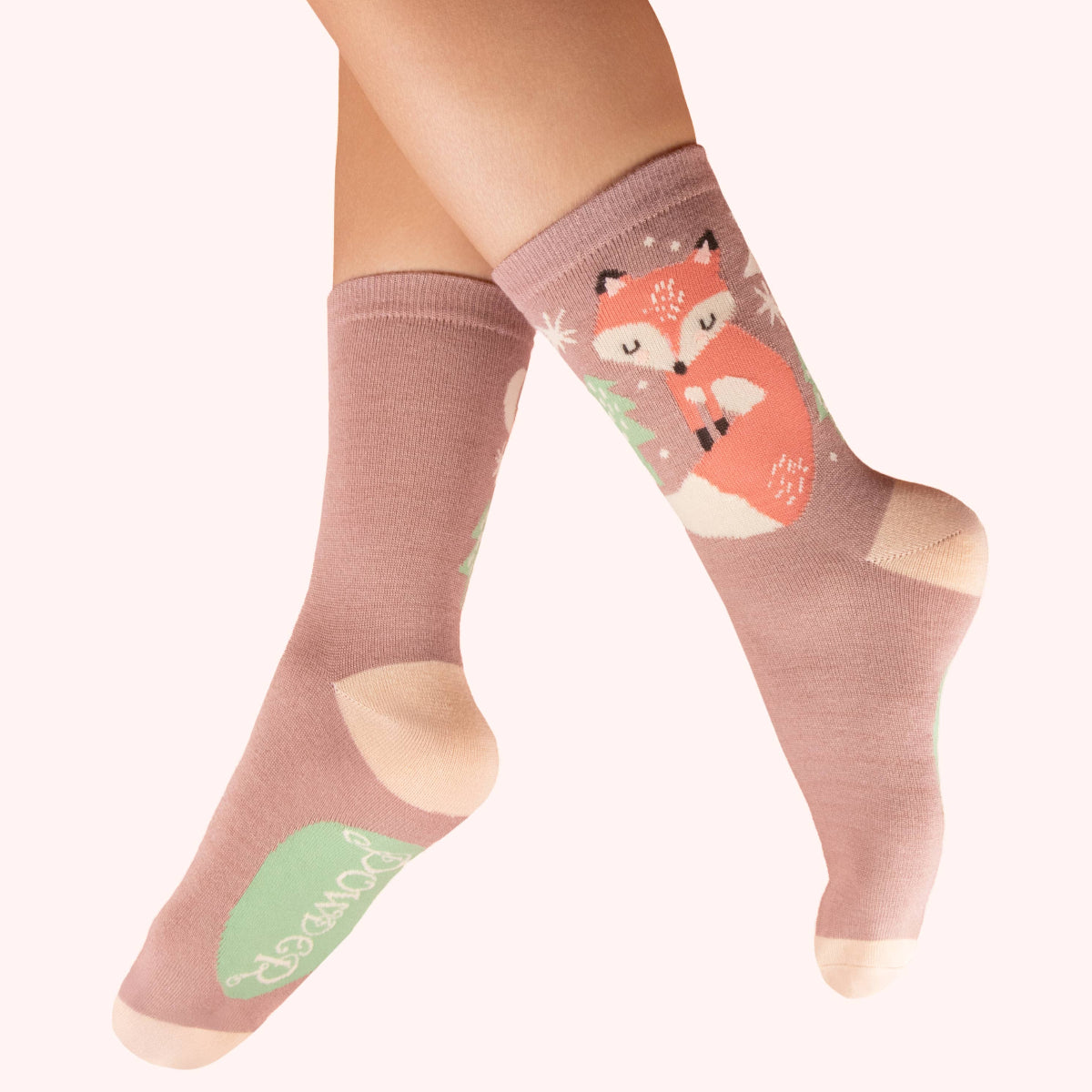 Knöchelsocken - Scandi Fox, Mocca