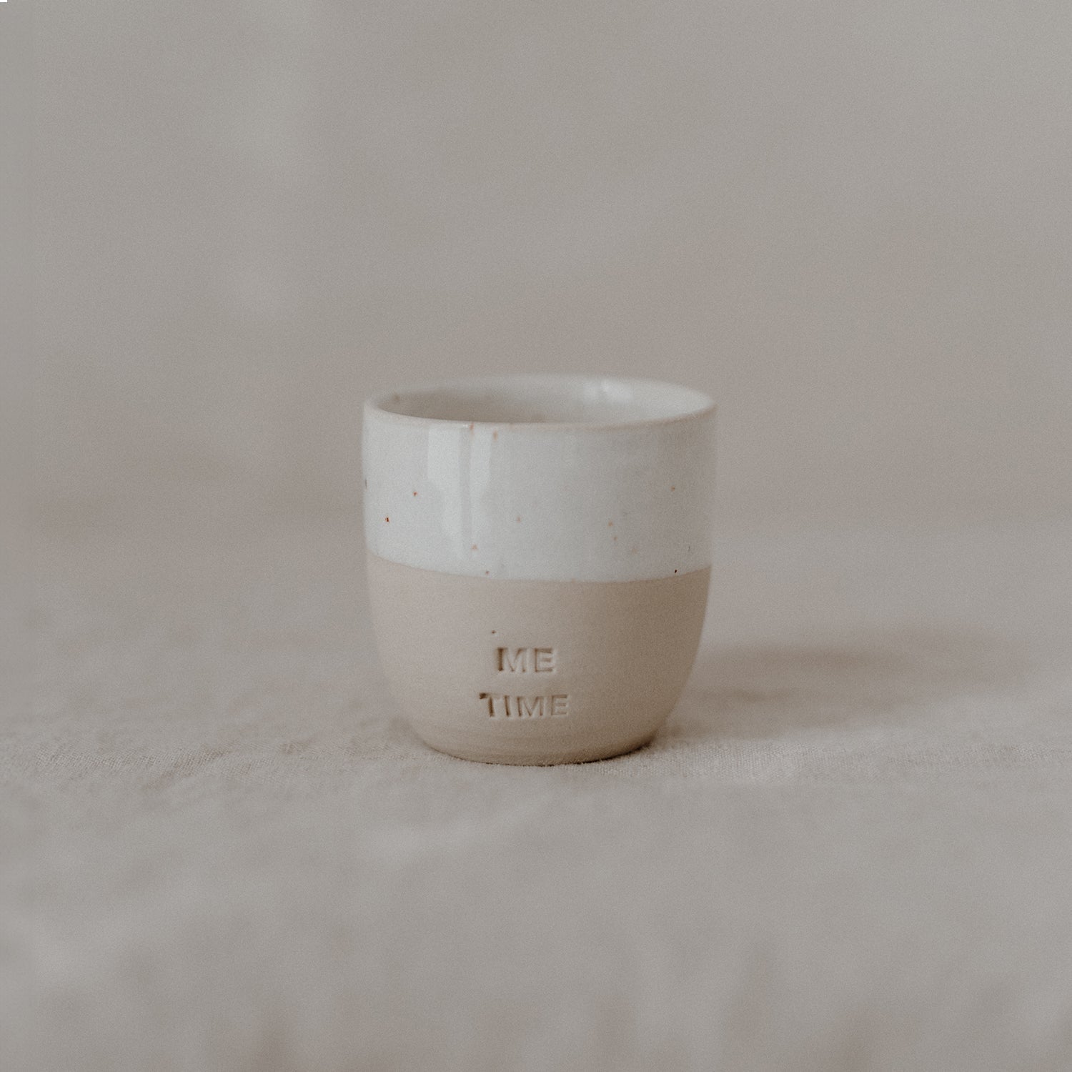 Me Time| Steingut Espressobecher