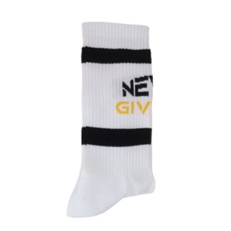 TENNISSOCKEN mit Spruch GIB NIEMALS AUF