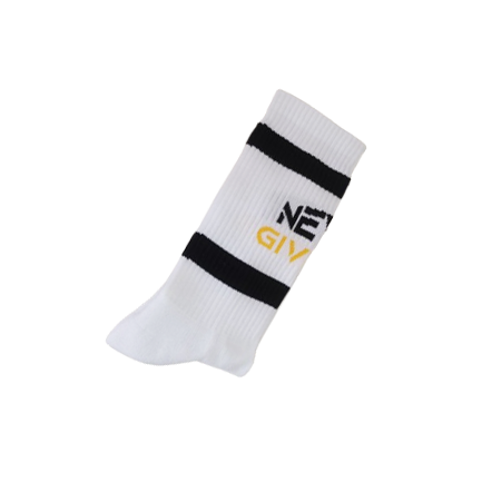 TENNISSOCKEN mit Spruch GIB NIEMALS AUF