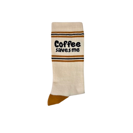 Tennissocken Coffee saves me