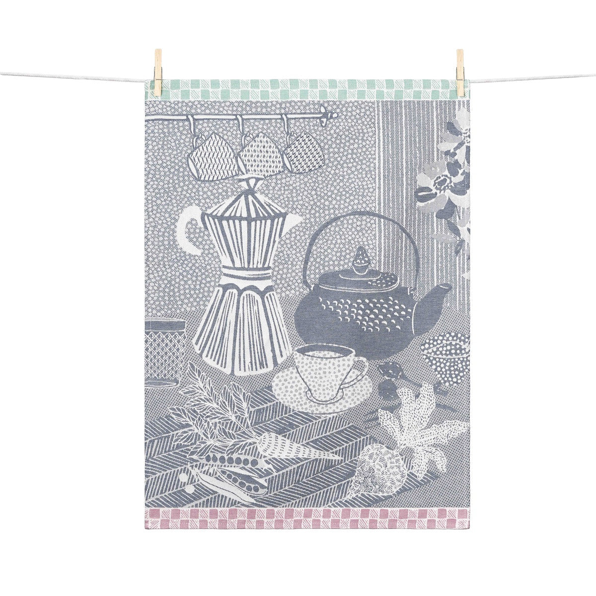 DÉJENEUR Handgewebtes Geschirrtuch
