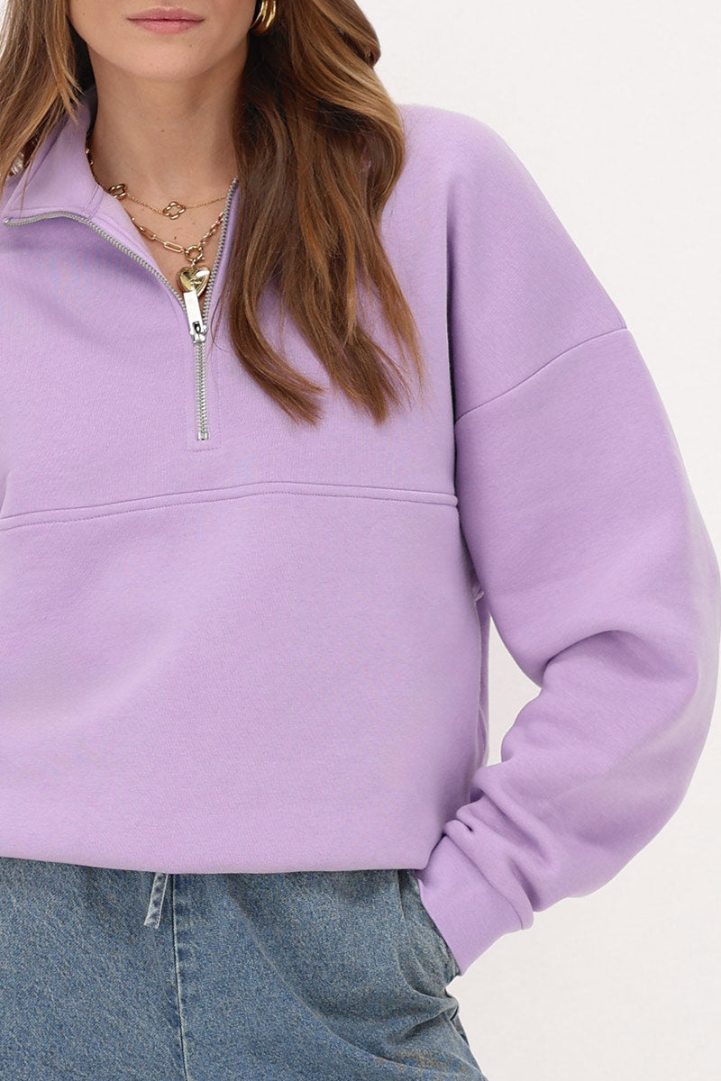 Troyer-Sweatshirt in Lila von MY Jewellery