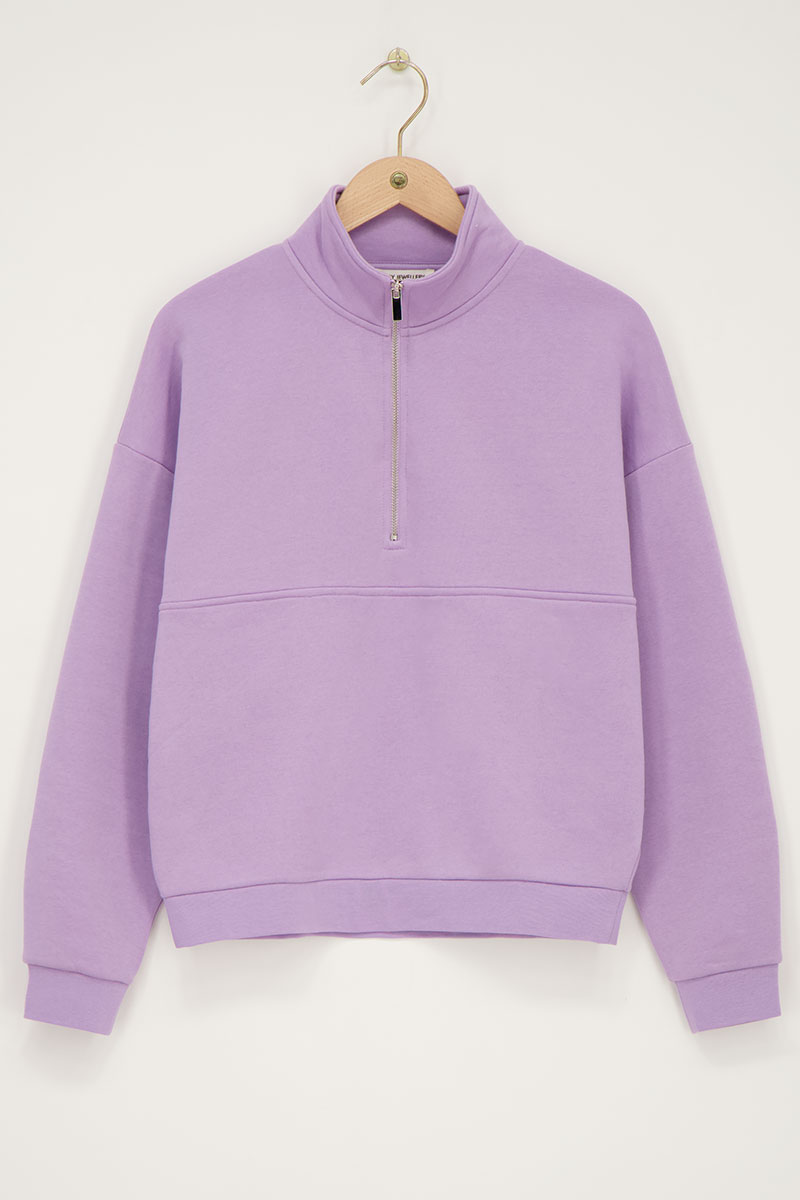 Troyer-Sweatshirt in Lila von MY Jewellery