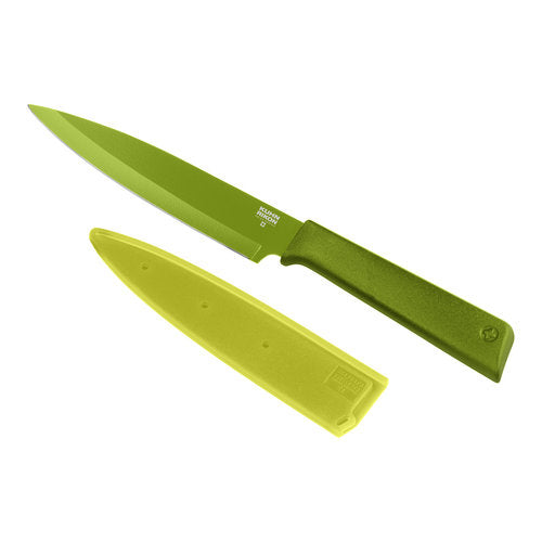 Grünes Küchenmesser, Allzweckmesser, von Kuhn Rikon