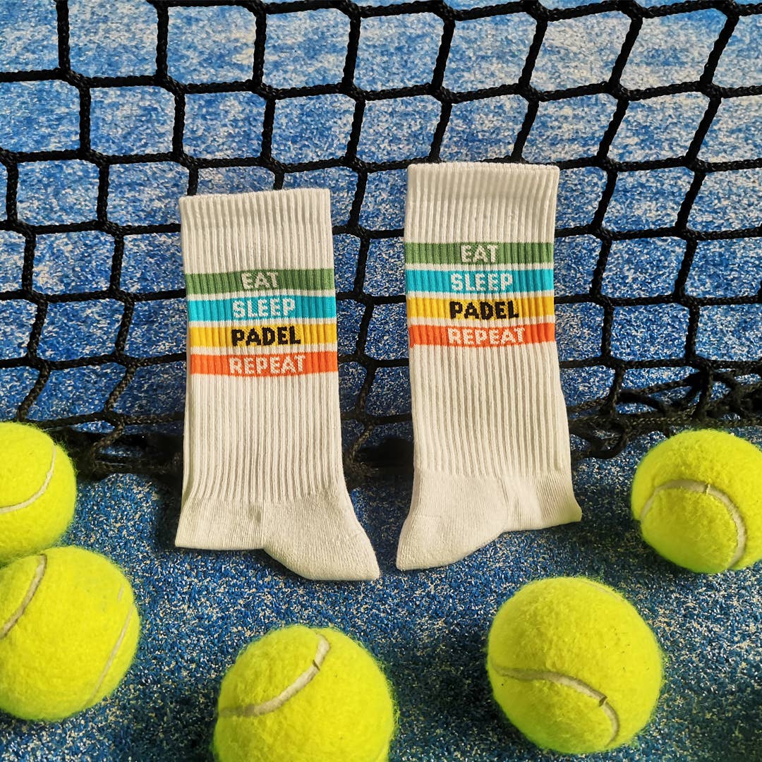 EAT, SLEEP, PADEL, REPEAT Tennis Socken