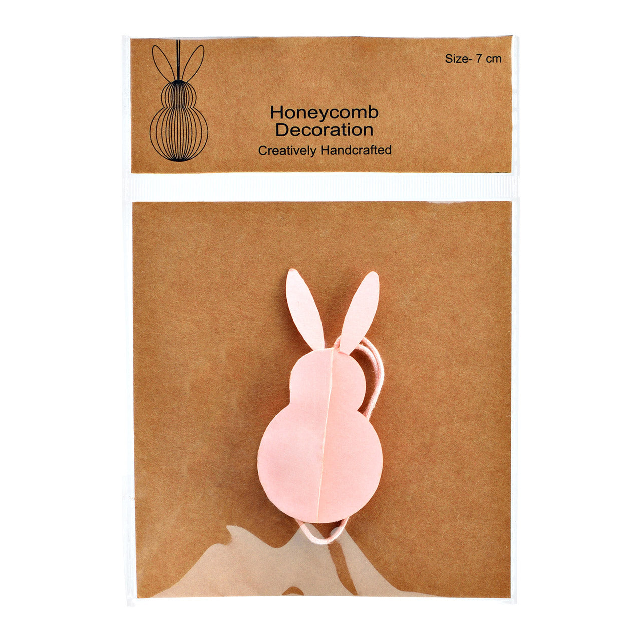 kleine Honeycomb Osterhasen-Anhänger, Osterdekoration