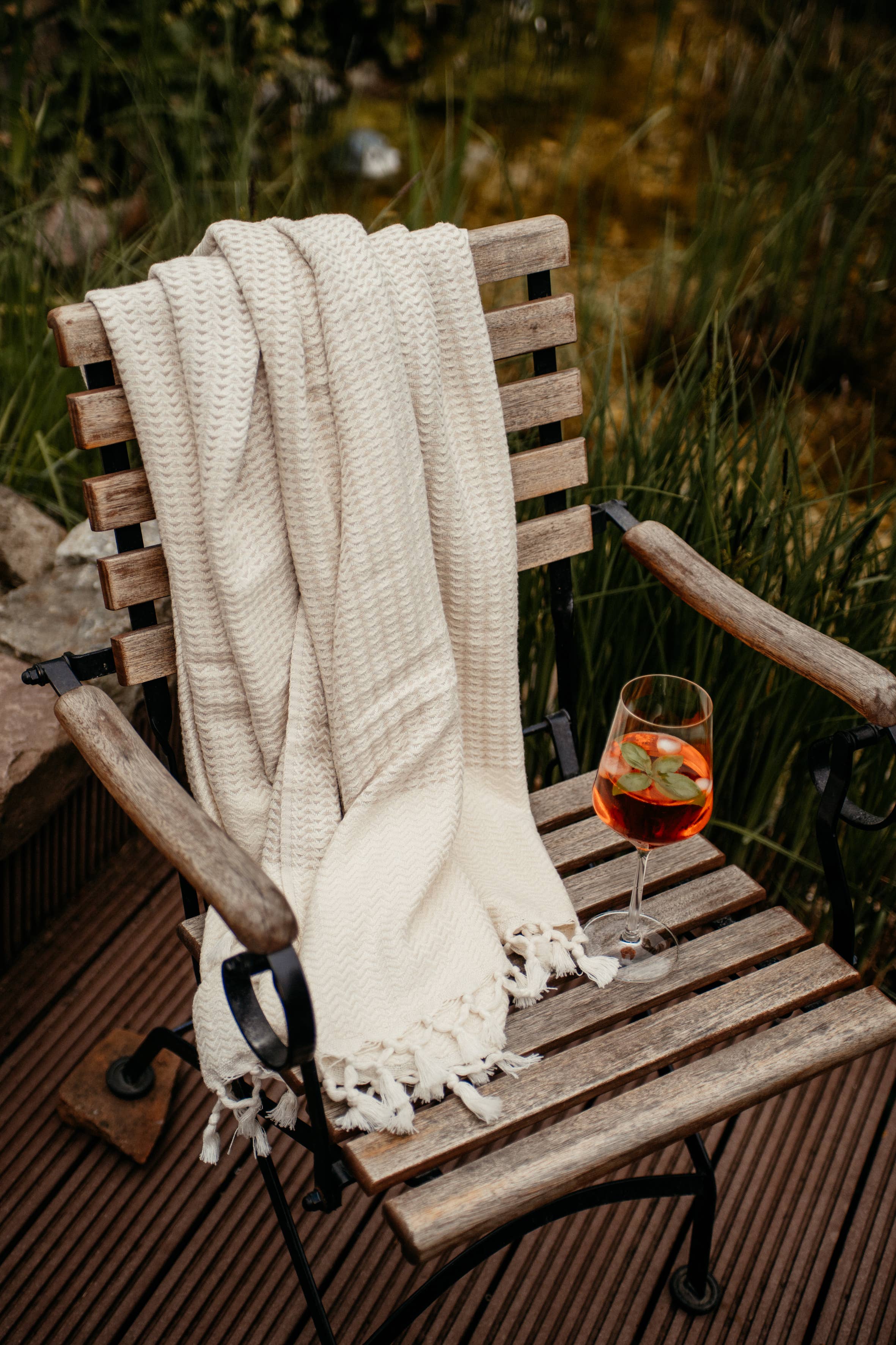 Badetuch & Schal, Lieblingstuch für die Terrasse & Couch