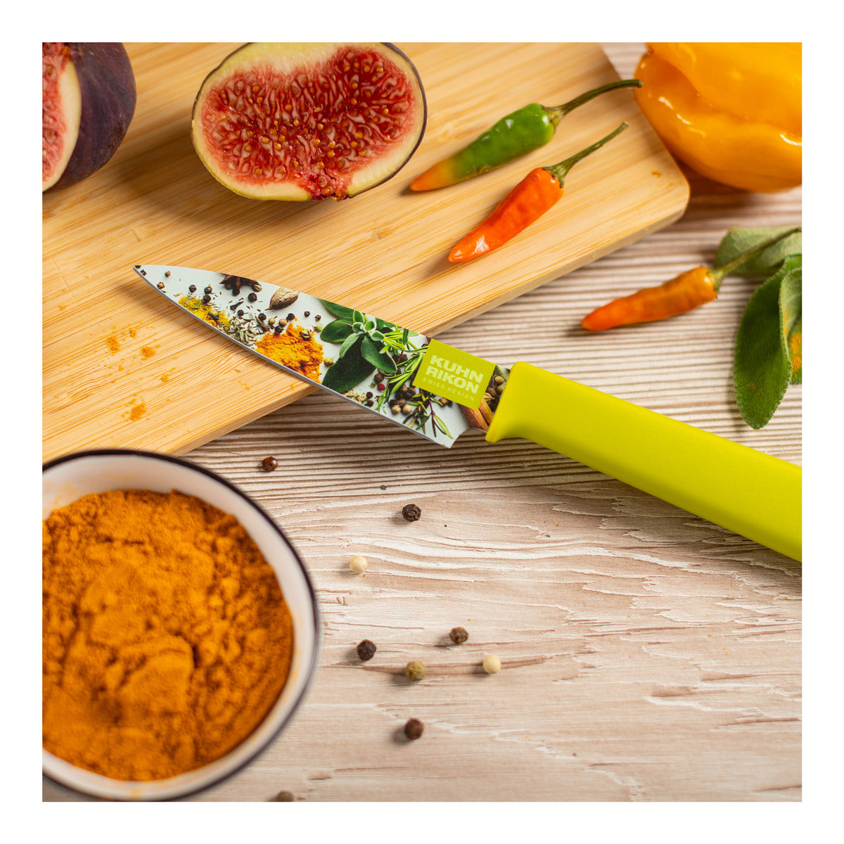 Grünes Colori® Rüstmesser Kräuter