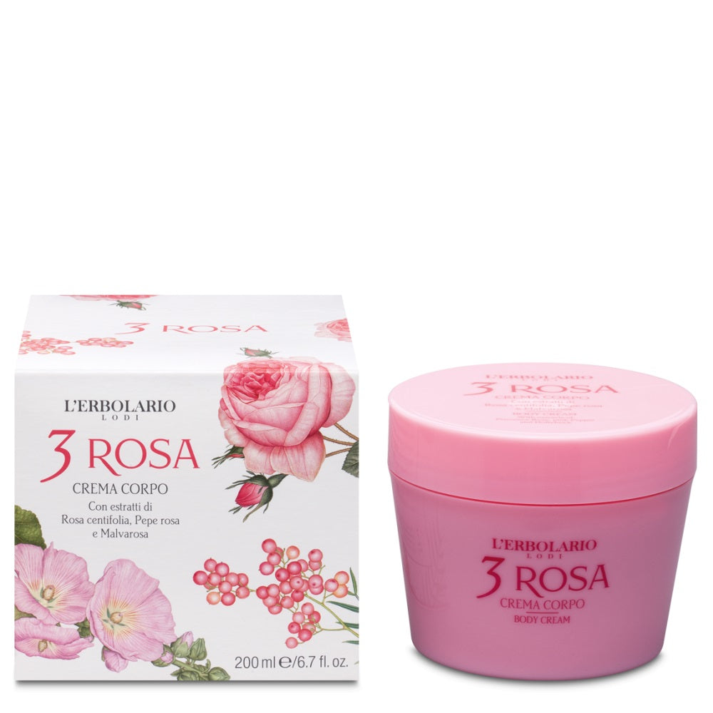 Duftende Körpercreme 3 Rosa, L'Erbolario