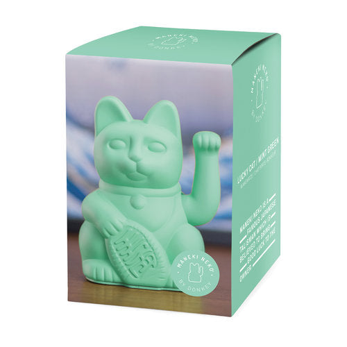 Mintgrüne Winkekatze, Glückskatze