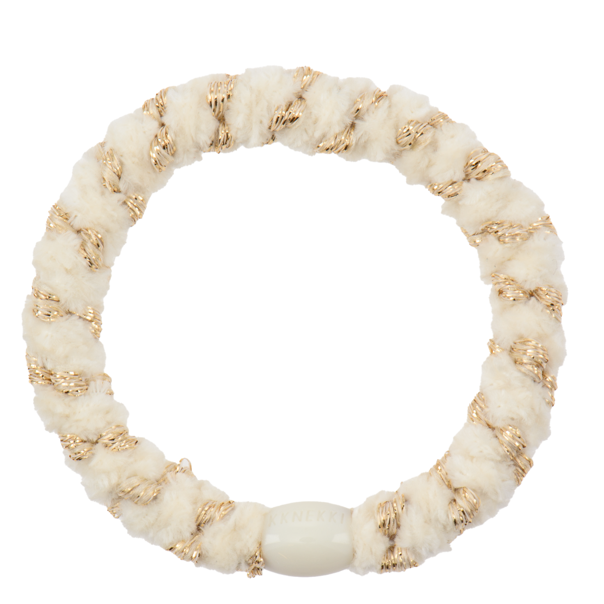 Velvet Haargummi Ivory Stripe von Kknekki