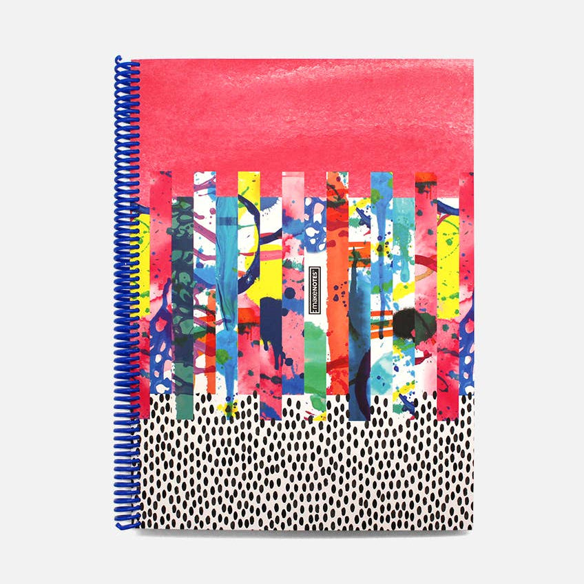 A4 Spiralblock IM A4-FORMAT MIT GRUNGE-MUSTER