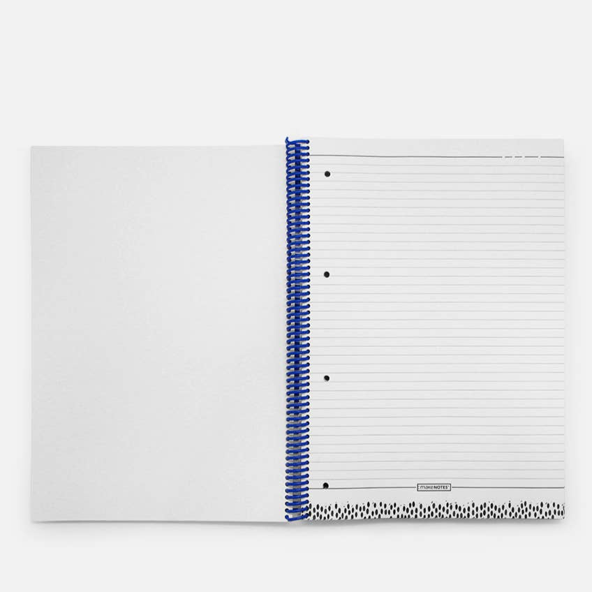 A4 Spiralblock IM A4-FORMAT MIT GRUNGE-MUSTER innen