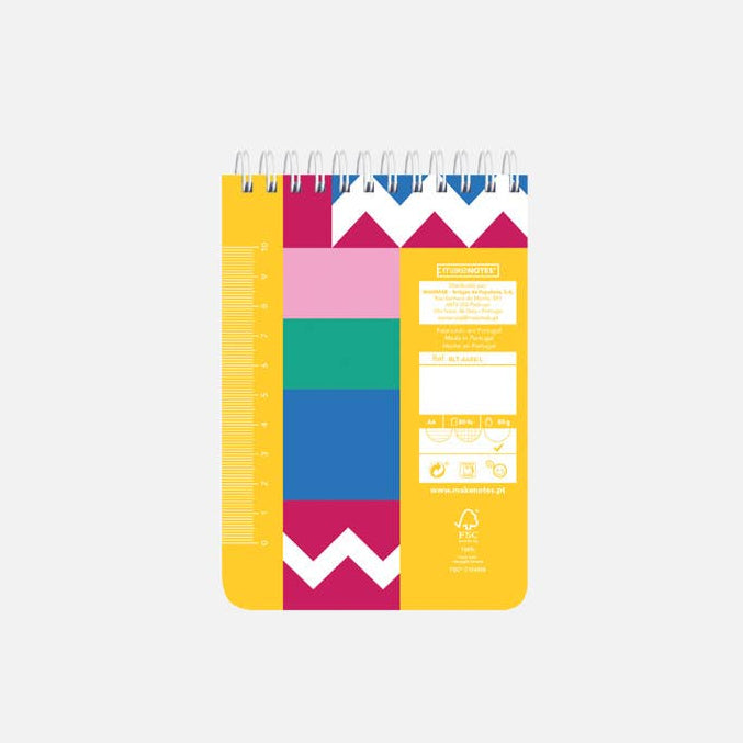 A6 Spiralblock BLOCK COLOR Rückseite