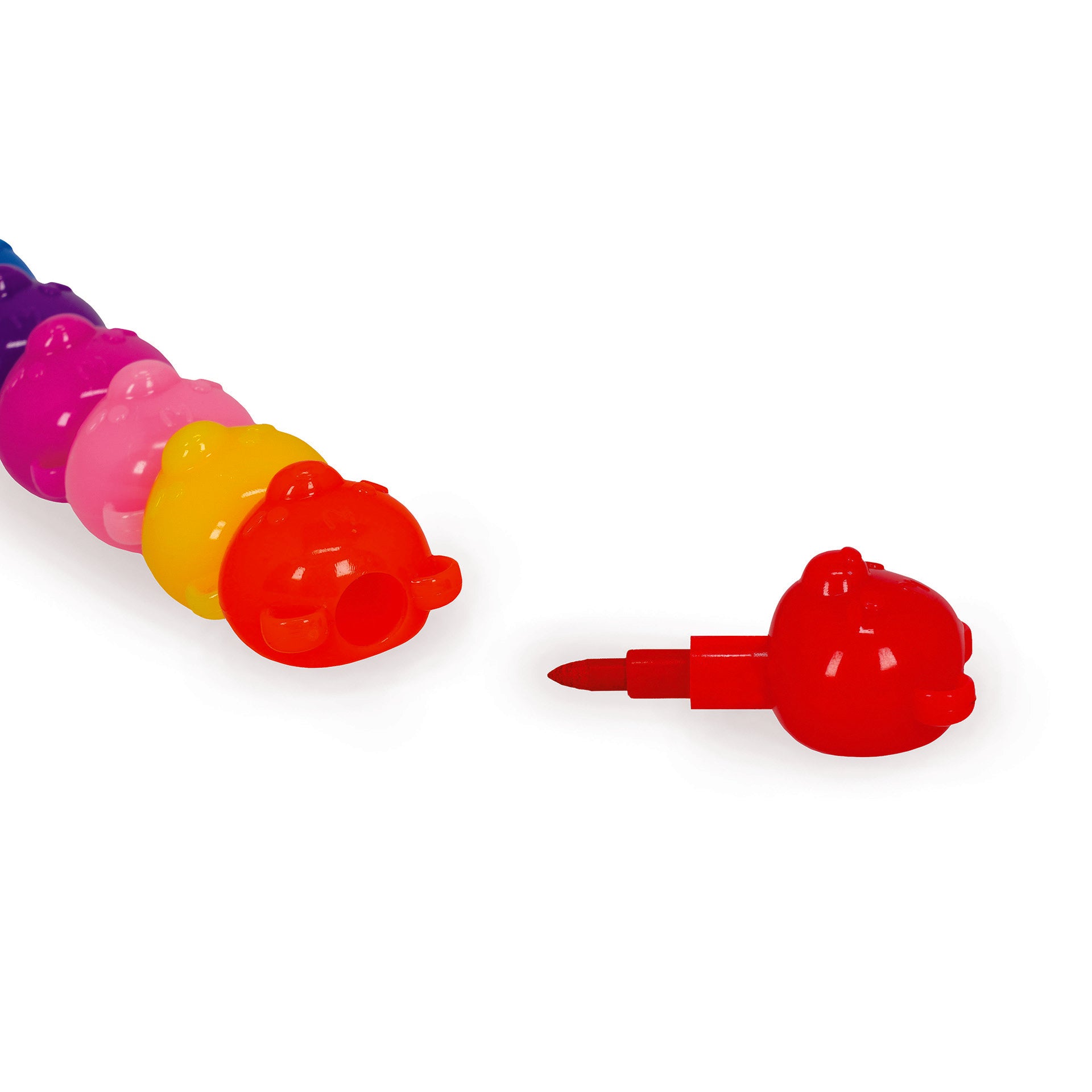 12 kleine Bärenkopf-Buntstifte
