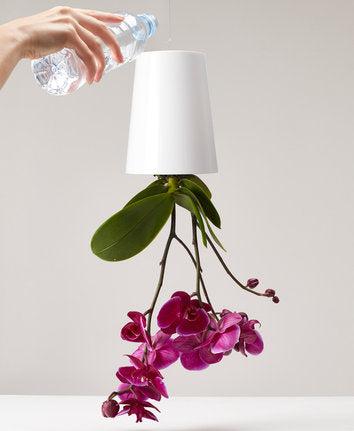 kleiner Blumentopf zum Hängen, Sky Planter Selbstbewässernd, weiß