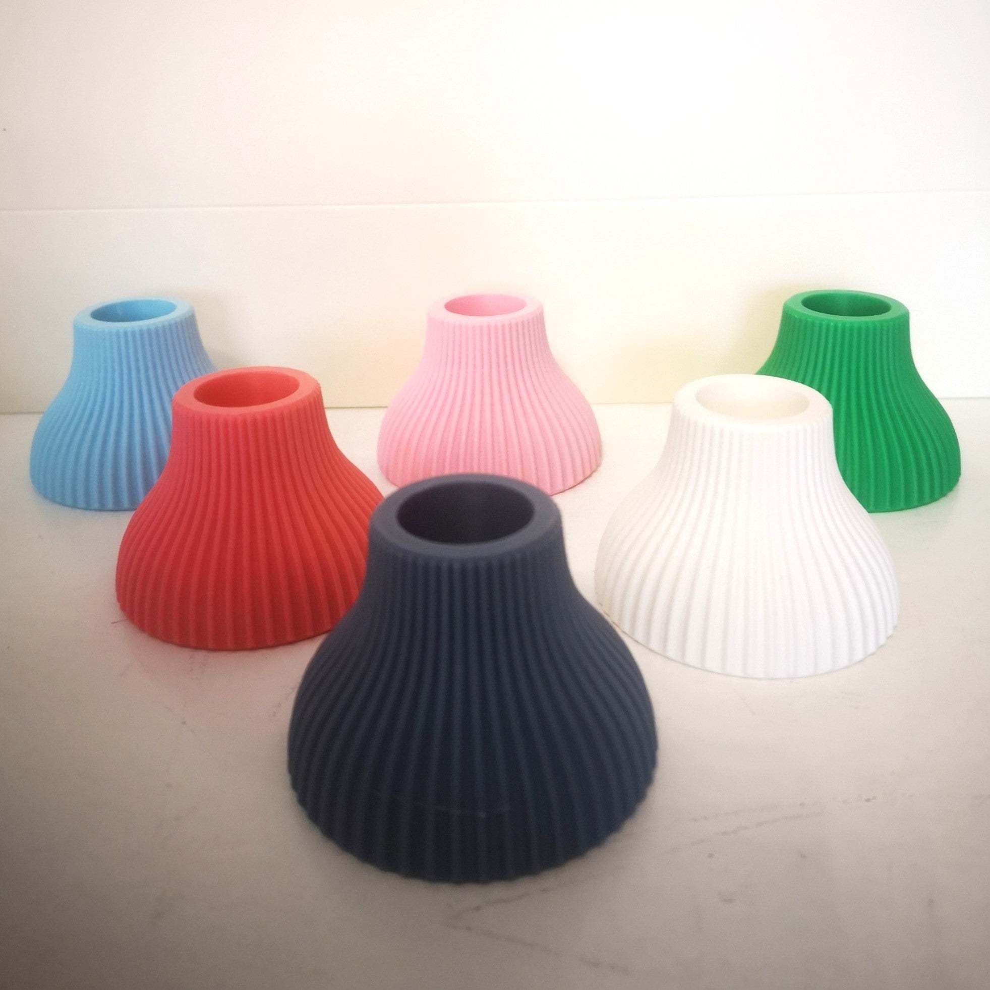 Kleine, bunte Leuchter aus dem 3D Drucker