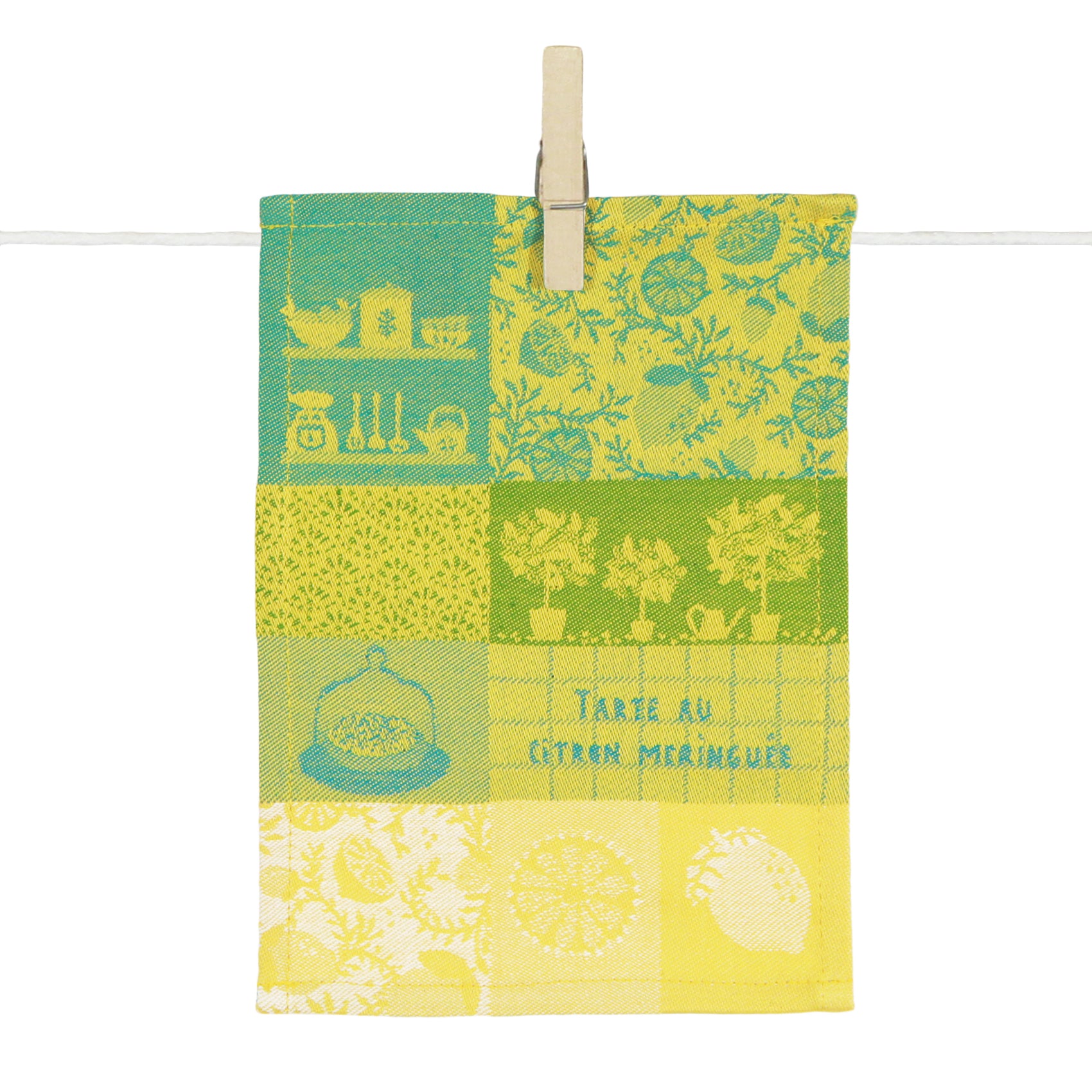 Mini-Serviette Citrons Tissage Moutet