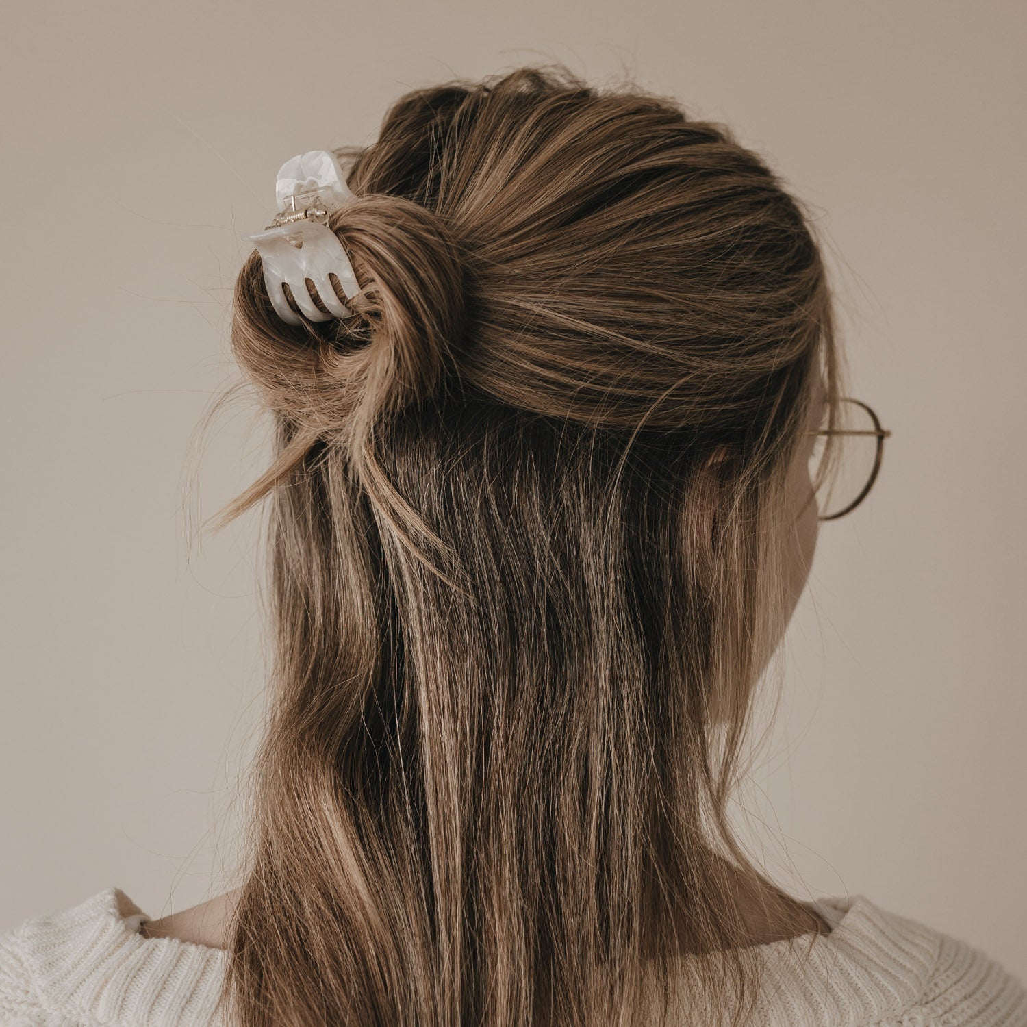 Edle Haarspange Herz| Pearl| Klein