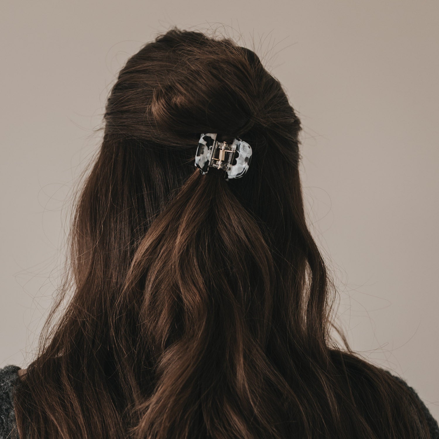 Kleine Haarspange Herz| Panda