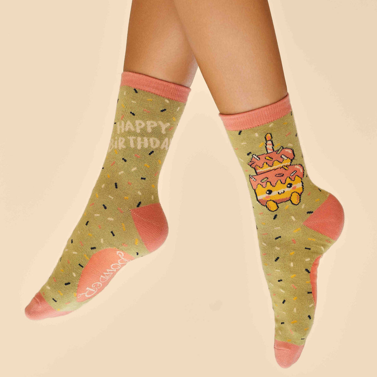 Happy Birthday Cup Cake Socken