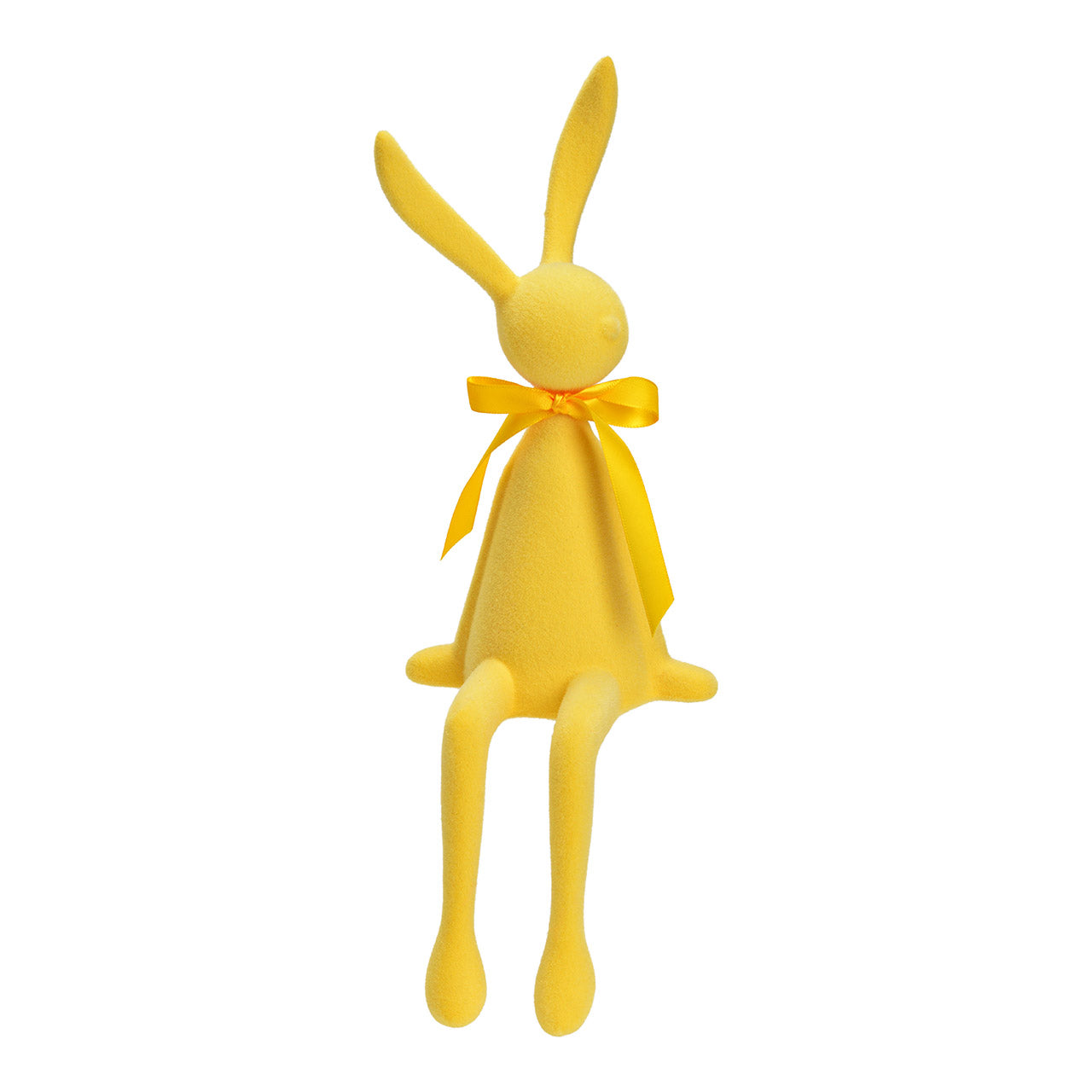 Kantenhocker Hase in Rosa, Gelb und Grün