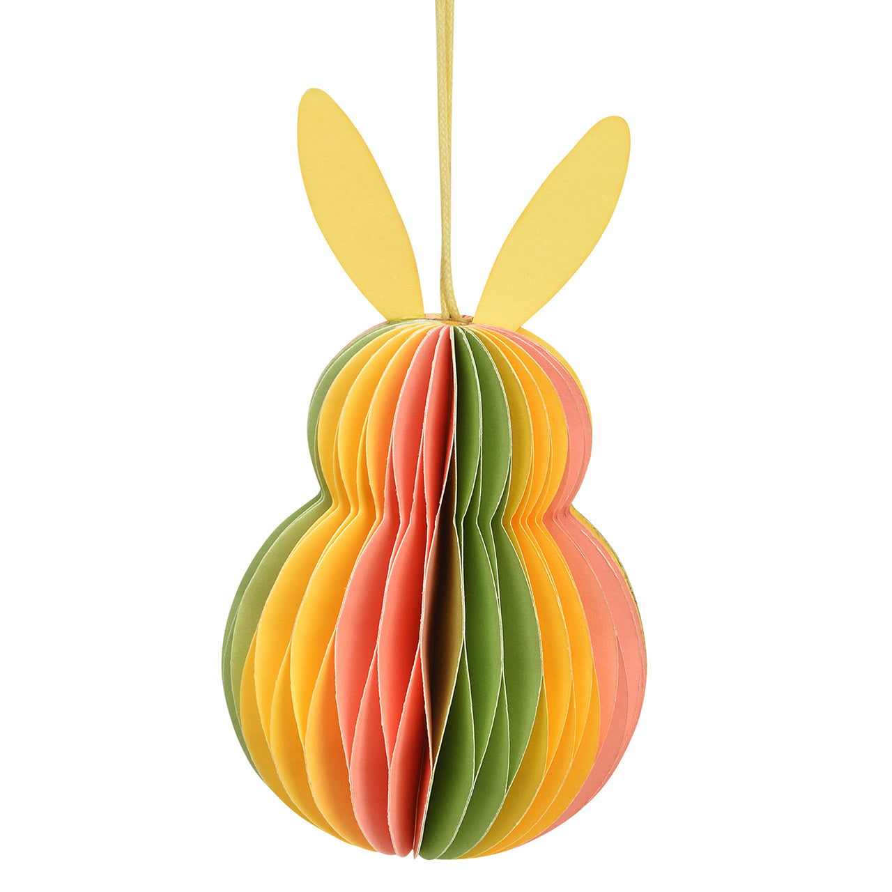 Bunte Honeycomb Osterhasen-Anhänger, Osterdekoration