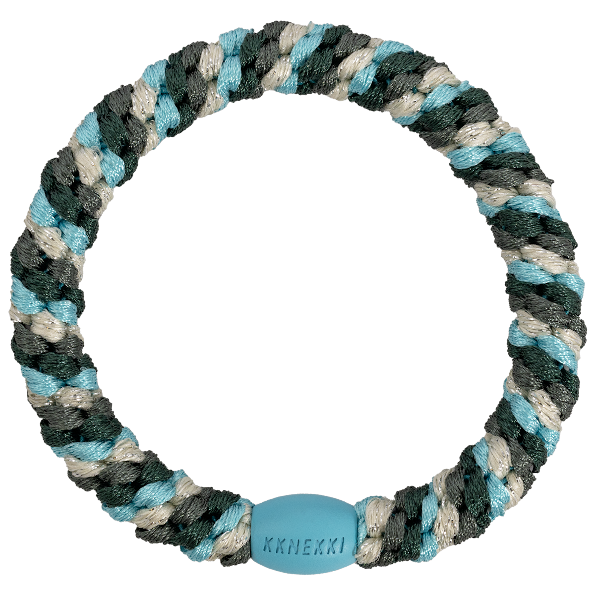 Mix turquoise jungle glitter Kknekki Haargummi