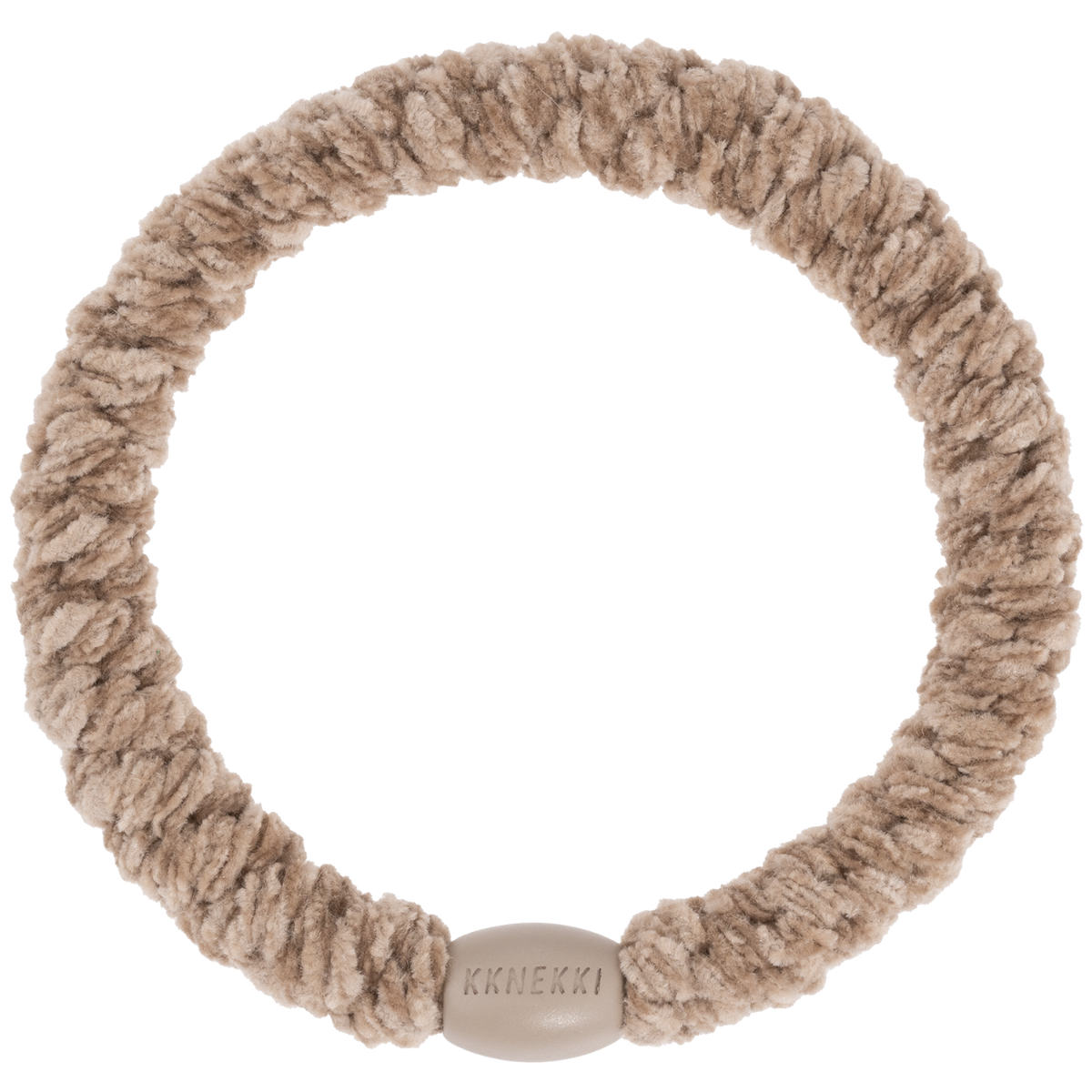 Flauschiger Velvet New Beige Kknekki Haargummi
