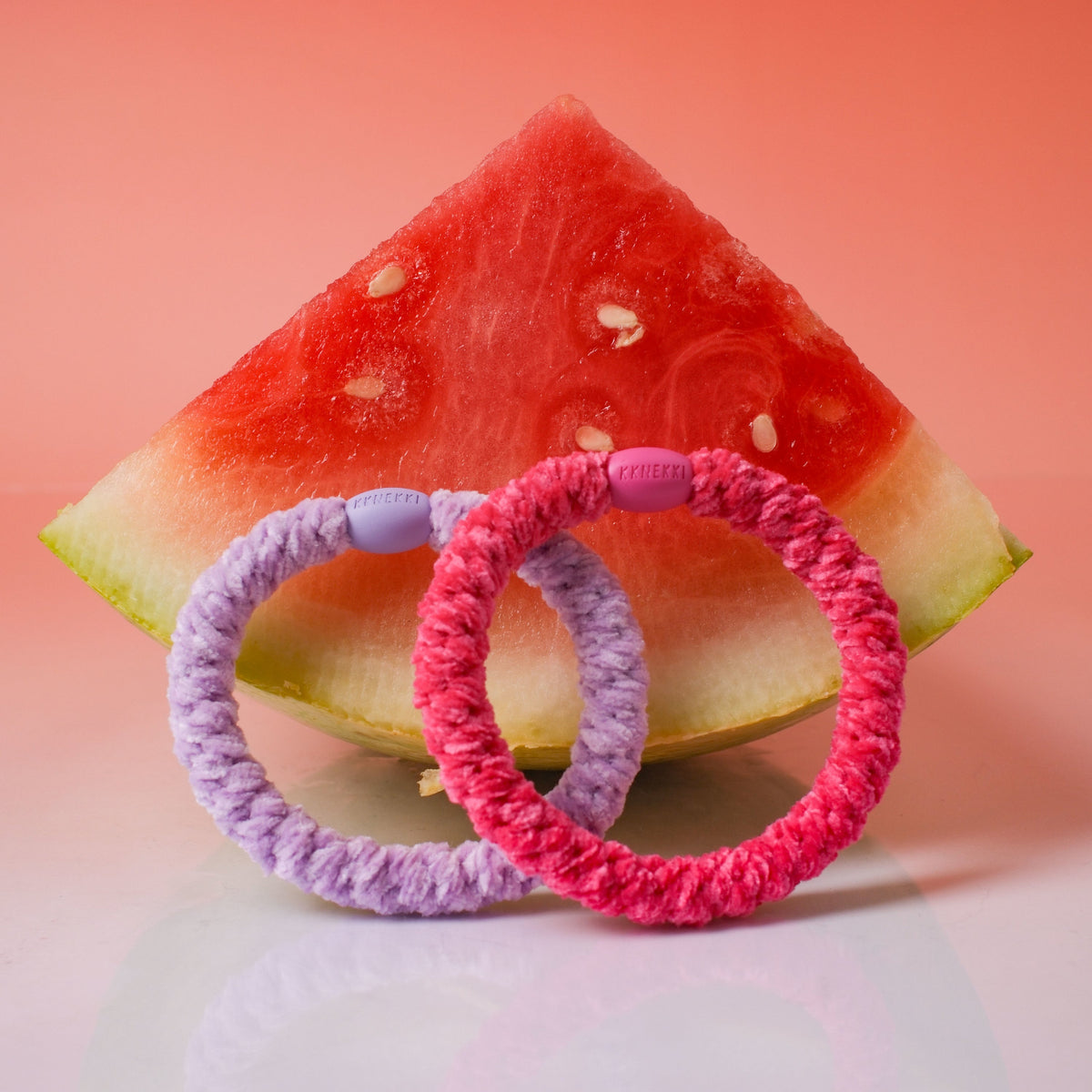 Kknekki Velvet Hairties Lavendel und Pink
