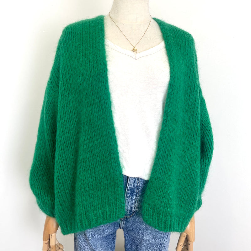 Cardigan in Grün