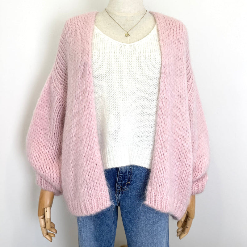Cardigan in Rose