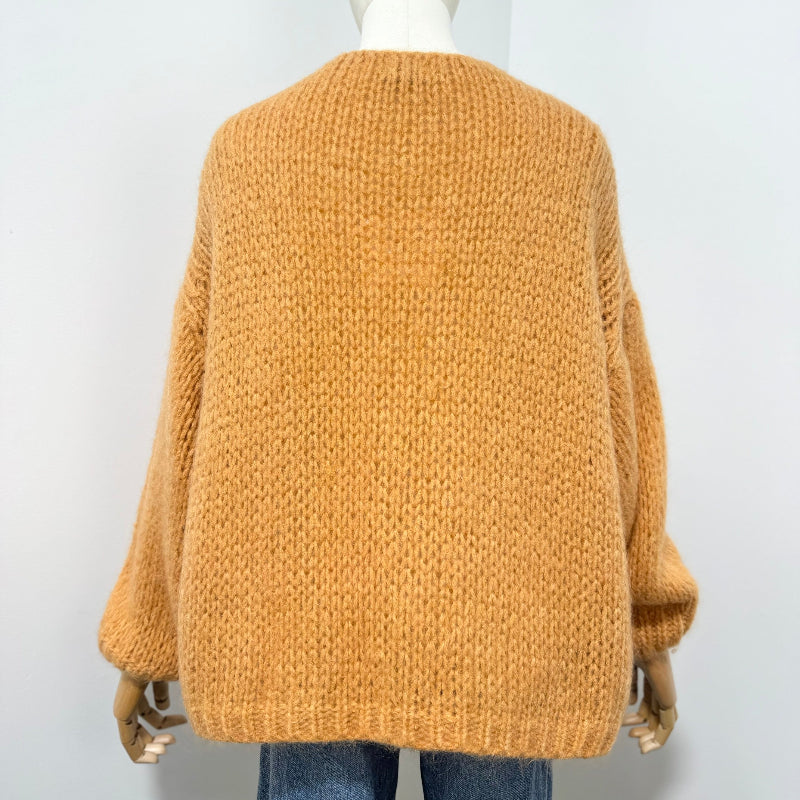 Kurzer Grobstrick-Cardigan
